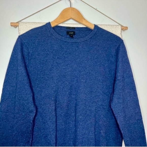 J. Crew Navy Cashmere Blend Crewneck Pullover Small - Picture 4 of 6